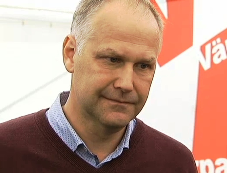 Leader of the swedish Left party, Jonas Sjstedtl