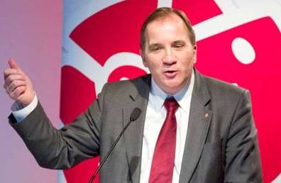 Stefan Löfven, head of the Swedish opposition party, Social Democrats